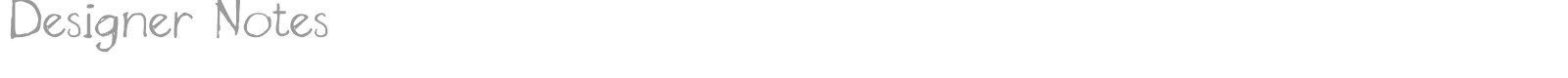 Designer Notes font preview