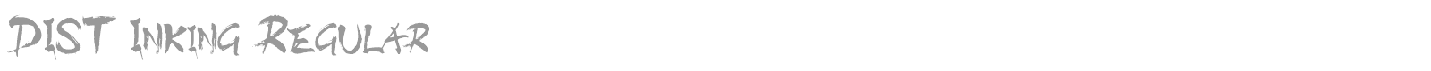 DIST Inking font preview