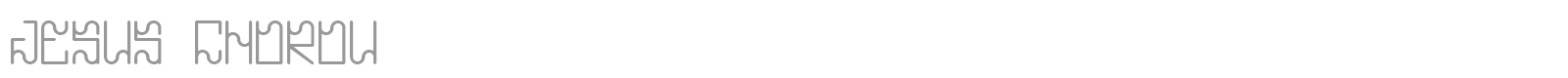 Jesus Chorou font preview
