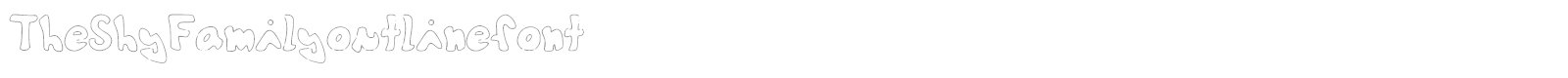 The Shy Family font preview