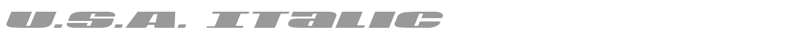 U.S.A. Light font preview