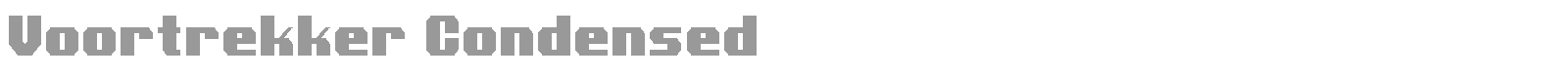 Voortrekker Condensed font preview