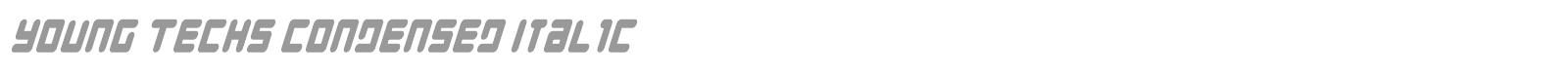Young Techs Expanded Italic font preview