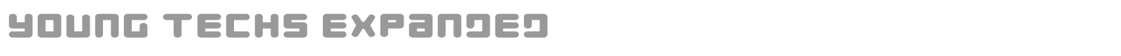 Young Techs Expanded Italic font preview