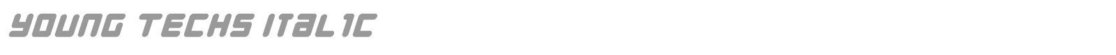 Young Techs Expanded Italic font preview