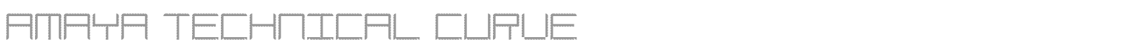 Amaya Technical Curve font preview