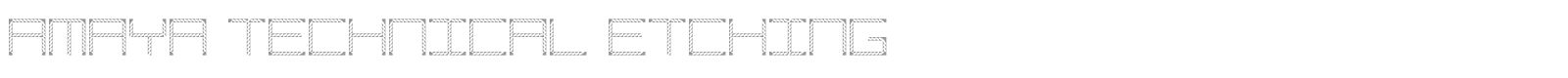 Amaya Technical Etching font preview