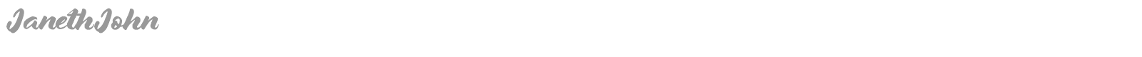 Janeth John font preview