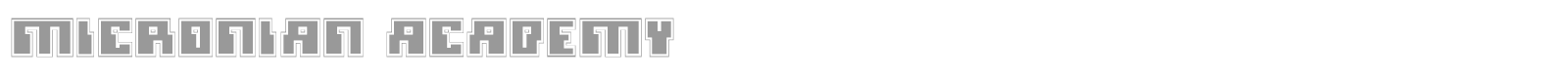 Micronian Academy font preview