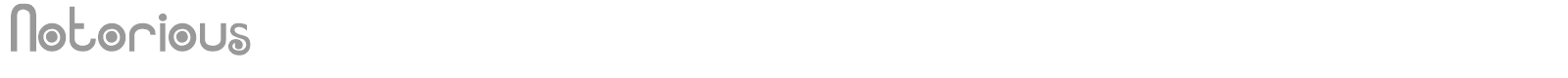 Notorious font preview