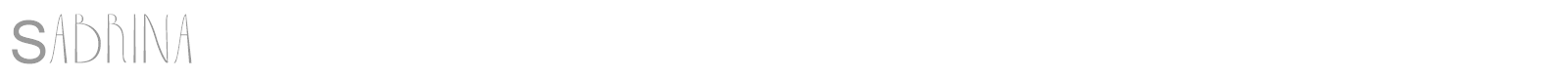 Sabrina font preview