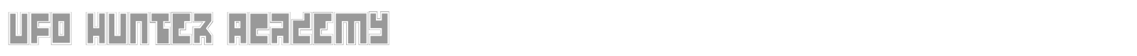 UFO Hunter Academy font preview