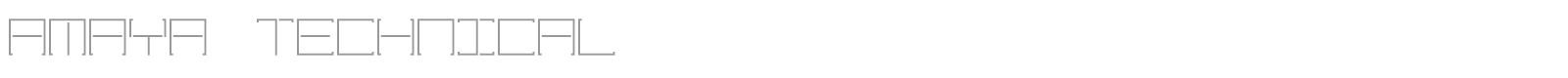 Amaya Technical font preview