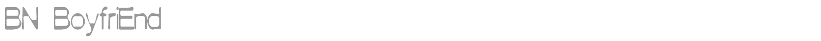 BN Boyfriend font preview