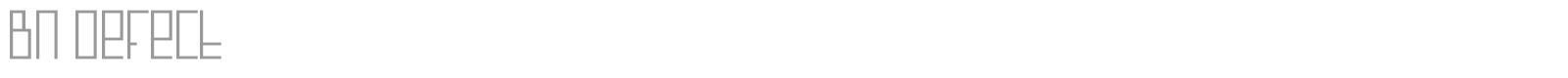 BN Defect font preview