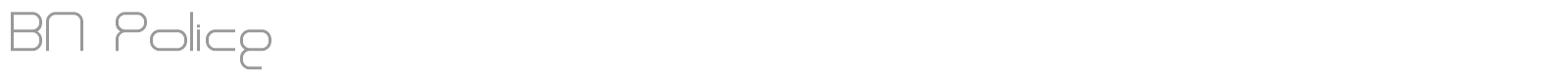 BN Police font preview