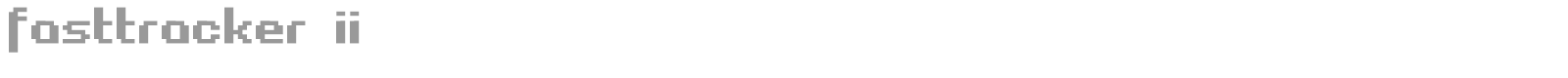 Fasttracker II font preview