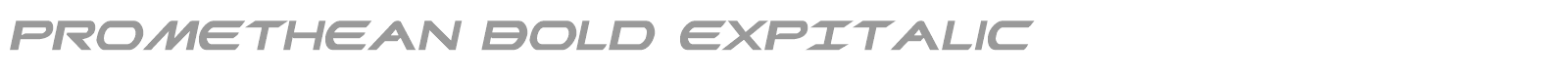Promethean Bold ExpItalic font preview