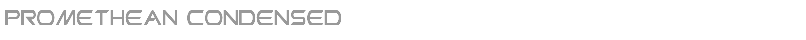 Promethean Condensed font preview