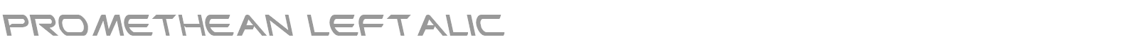 Promethean Leftalic font preview