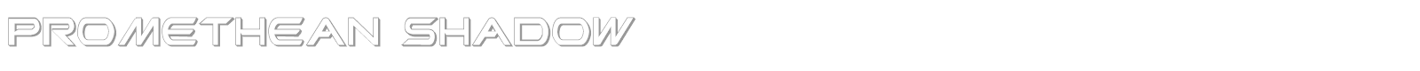 Promethean Shadow font preview