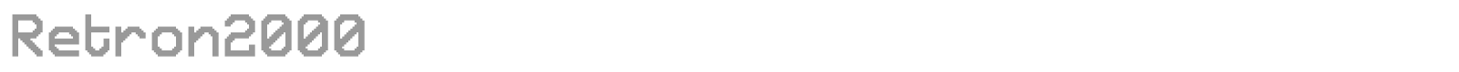 Retron 2000 font preview