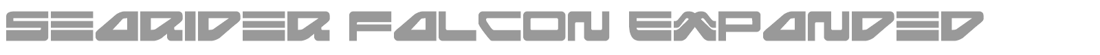 Searider Falcon Expanded font preview