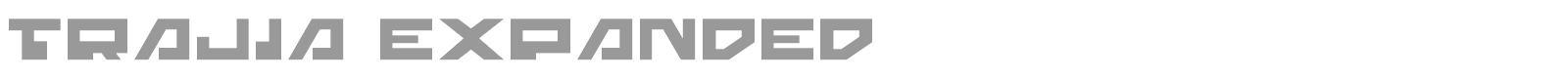 Trajia Expanded font preview