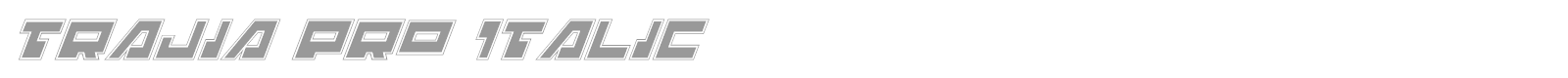 Trajia Pro Italic font preview