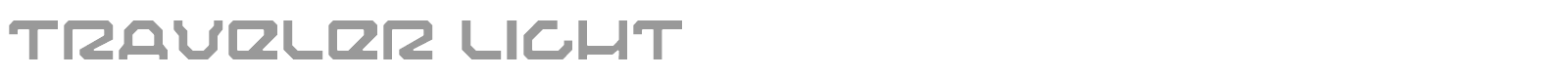 Traveler Light font preview