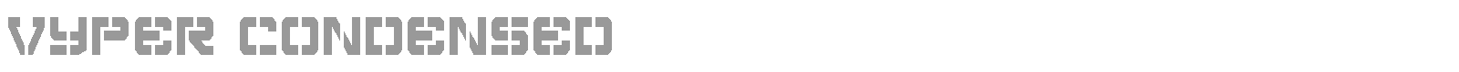 Vyper Condensed font preview