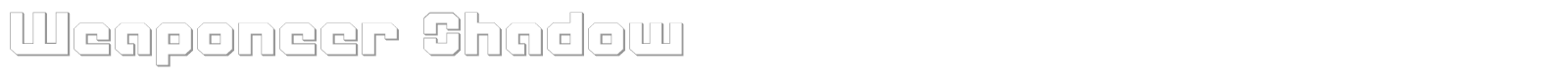 Weaponeer Shadow font preview