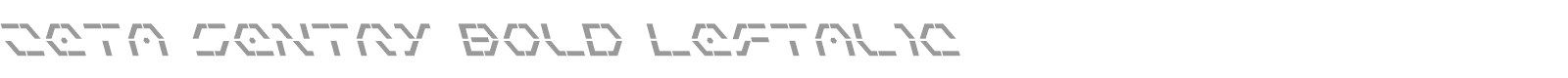 Zeta Sentry Bold Leftalic font preview