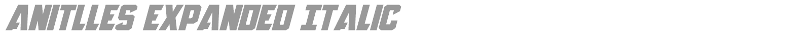 Anitlles Expanded Italic font preview