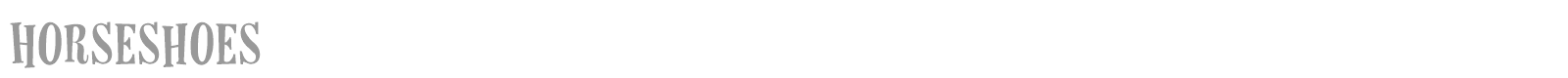 Horseshoes font preview