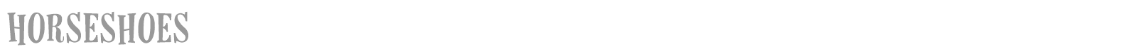 Horseshoes font preview