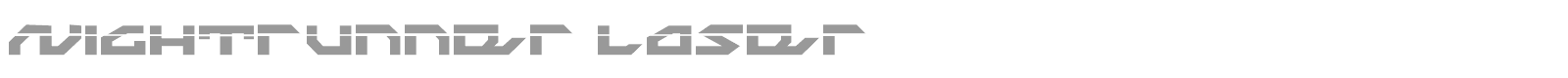 Nightrunner Laser font preview