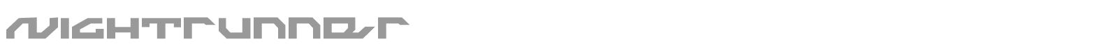 Nightrunner font preview