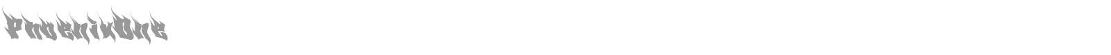 PhoenixOne font preview