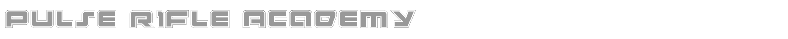 Pulse Rifle Academy font preview