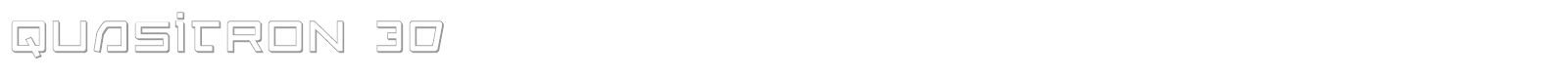 Quasitron 3D font preview