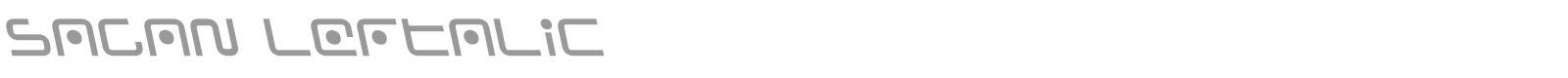 Sagan Leftalic font preview