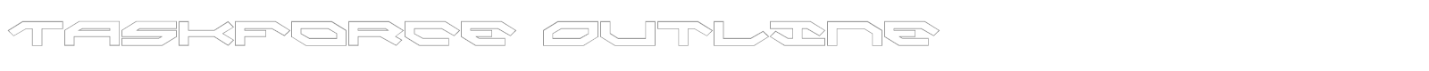 Taskforce Outline font preview