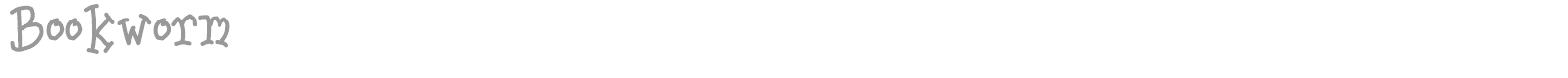 Bookworm font preview