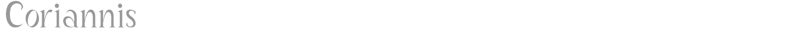 Coriannis font preview