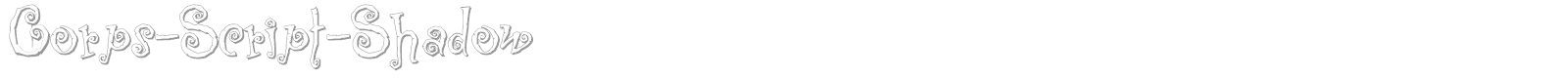 Corps-Script-Shadow font preview