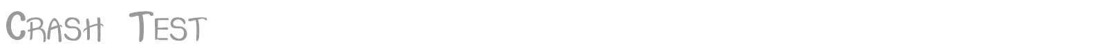 Crash Test font preview