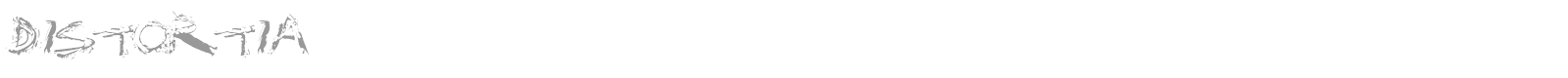 Distortia font preview