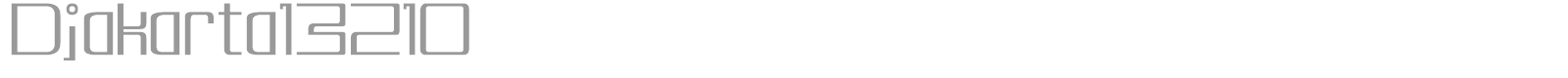 Djakarta 13210 font preview