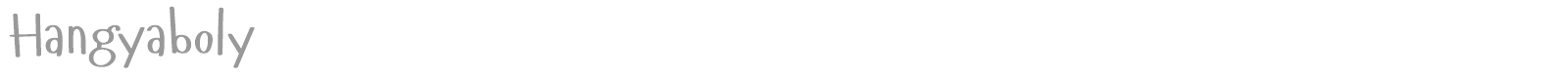 Hangyaboly font preview